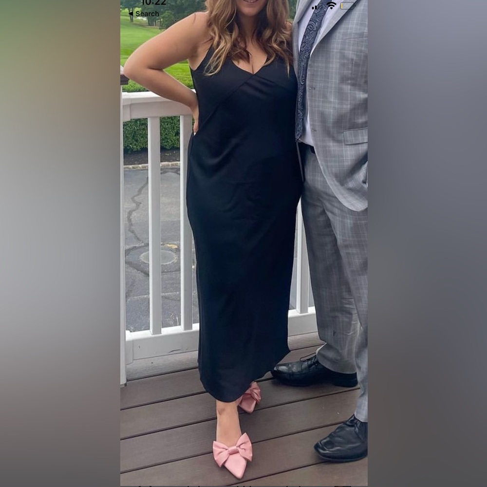Black maxi dress